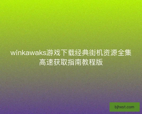 winkawaks游戏下载经典街机资源全集高速获取指南教程版